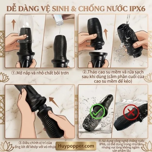 Máy Thủ Dâm Nam Xoay Rung 2 Chiều Strix | Phiên Bản Nâng Cấp 2026