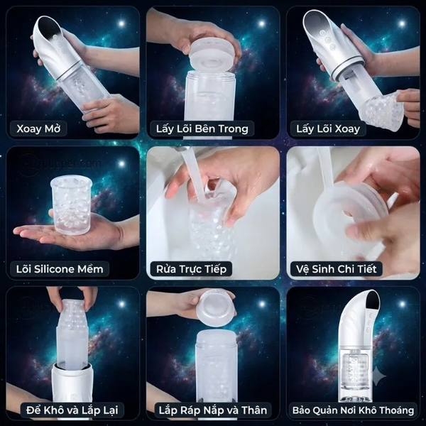 Máy Tự Sướng Nam 3 Trong 1 Hgods Tonardo – Động Cơ Thụt Dập Xoay Tự Động