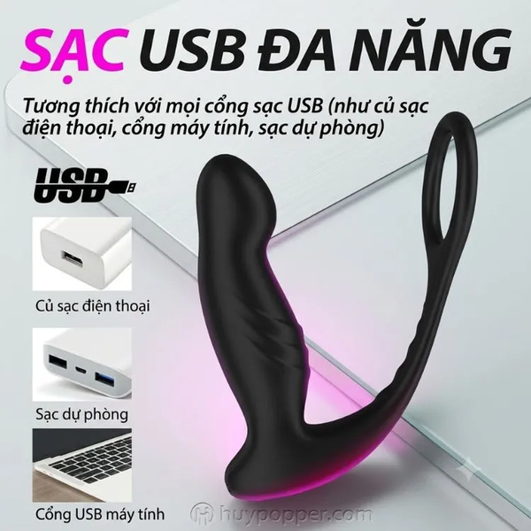 Máy kích thích điểm G nam Lisa kết nối App – Dòng gập đầu mô phỏng ngón tay