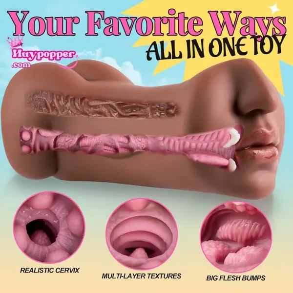 Âm đạo giả 2 đầu bú mút Deep Throat - Monica Kiss