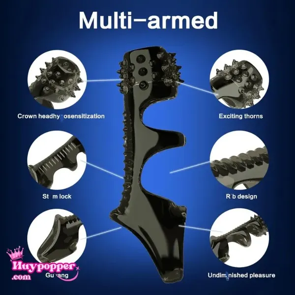 Bao Đôn Dên Gai Khóa Gốc Chiến Binh Rồng - Thiết Kế Hở Thân Giữ Cảm Giác (Chống Xuất Tinh Sớm)