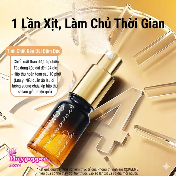Chai Xịt Cokelife Thảo Dược Hỗ Trợ Chống Xuất Sớm Không Gây Tê