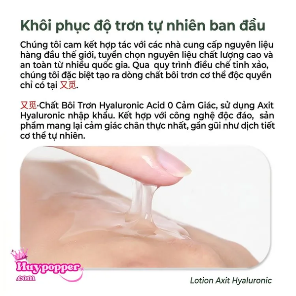Gel Bôi Trơn 000 Tự Nhiên Cấp Ẩm HA Siêu Mượt Lâu Khô