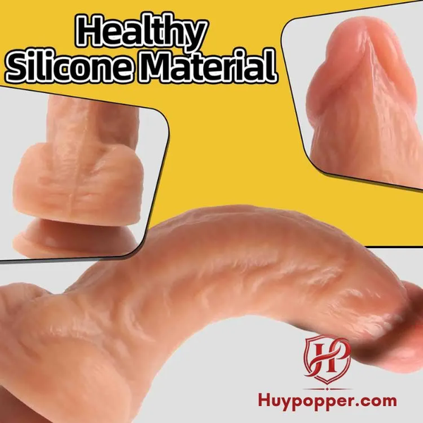 Dương Vật Giả Silicon Size To Pondus 18cm, Hít Đế Chắc Nhiều Tư Thế