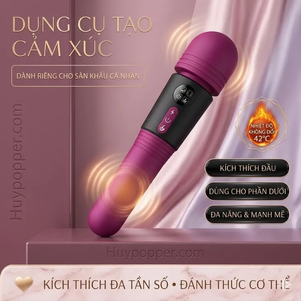 Thanh rung massage cầm tay hai đầu rung kép mạnh mẽ Aurelia