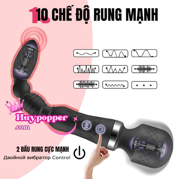 Chày Rung 2 Đầu Kích Thích Hậu Môn Cao Cấp