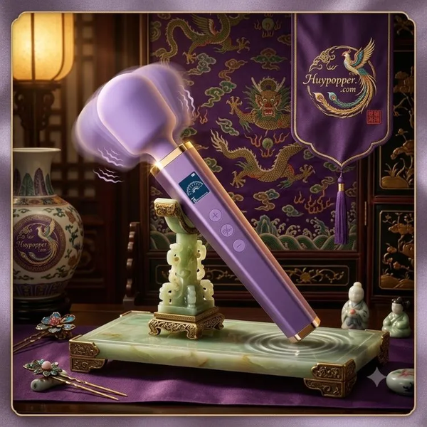 Chày Rung Tình Yêu Violet Rose Màn Hình LCD Thông Minh 8 Tần Số