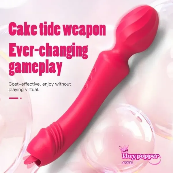 Chày Rung Liếm Akasi - Đầu Rung & Lưỡi Ngoáy 2in1