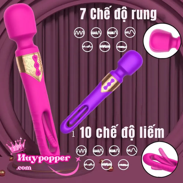 Chày rung tình yêu kèm lưỡi liếm