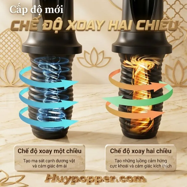 Máy Thủ Dâm Nam Xoay Rung 2 Chiều Strix | Phiên Bản Nâng Cấp 2026