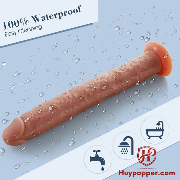 Dương Vật Giả Hít Tường Longinus Siêu Dài 36cm Silicon Êm Chống Nước