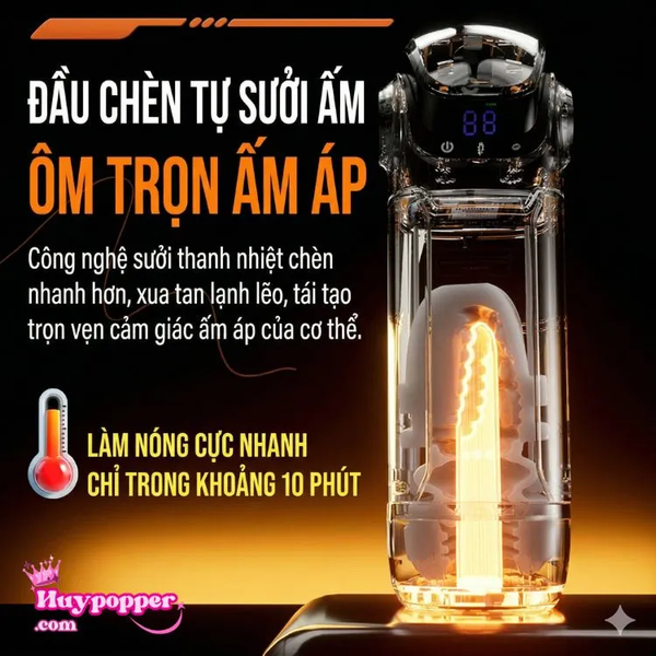 Máy Thủ Dâm Tự Động Sci-Fi Thụt Hút Siêu Mạnh Thử Thách Sức Bền