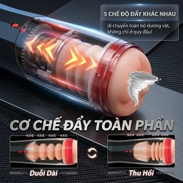 Máy Sục Cường Độ Cao Cho Nam Flaviana | 5 Tốc Độ Dập, Rung Quy Đầu 10 Chế Độ