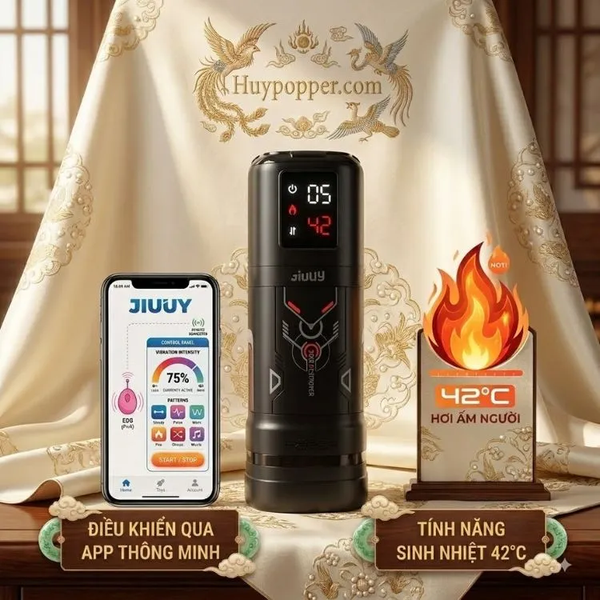 Cốc Sục Tự Động Có Nhiệt Anthea | Tỏa Nhiệt 42°C Điều Khiển Qua App 100 Kiểu Thụt Rung