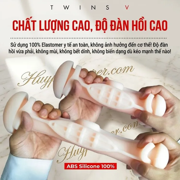 Cốc Thủ Dâm 2 Đầu Rung Youcups Twins V | Động Cơ Kép 12 Chế Độ Rung Cực Mạnh