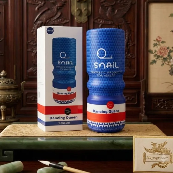 Cốc Thủ Dâm Có Rung Snail Dancing Queen | Động Cơ Rung 20 Chế Độ Silicon Da Thật