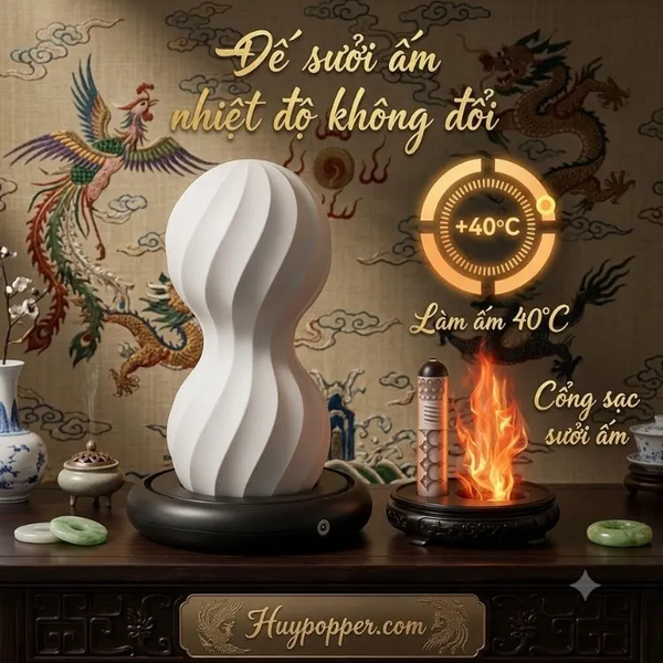 Cốc thủ dâm nam Sirius tích hợp que rung âm đạo hậu môn sưởi ấm 40°C