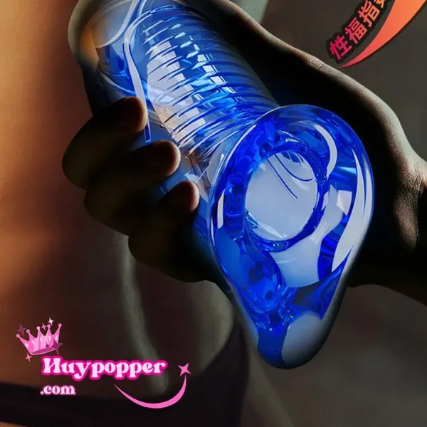 Cốc thủ dâm trong suốt cầm tay