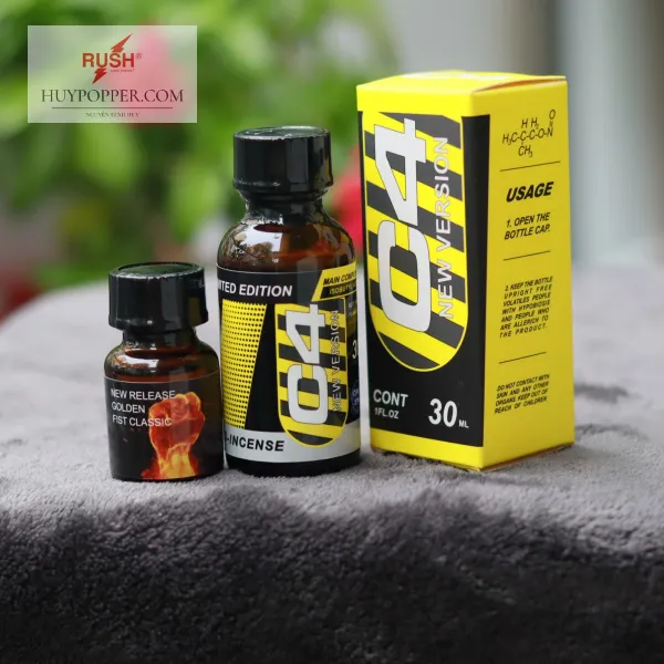 Combo Popper Fist C4 Vàng New (30ml) USA