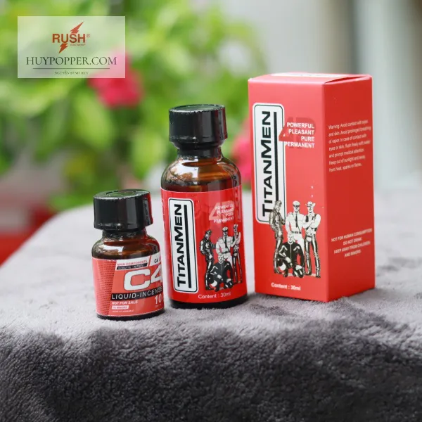 Combo Popper Titanmen - C4 Đỏ (30ml) USA