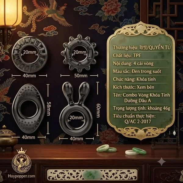 Set Combo Vòng Đeo Noctis Đa Năng 4 Món TPE