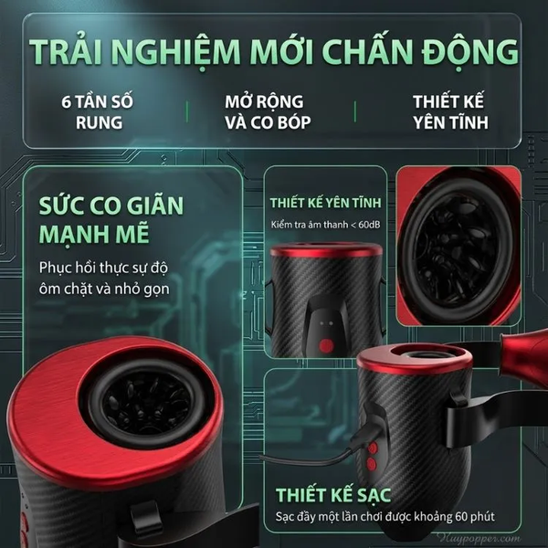 Thiết bị thủ dâm nam đeo hông Erebus trải nghiệm tự động như có người phục vụ