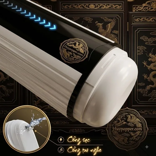 Máy Matxa Dương Vật Tự Động Iris | Phím Bấm Cảm Ứng Mượt Mà 5 Tốc Độ Thụt 10 Chế Độ Rung