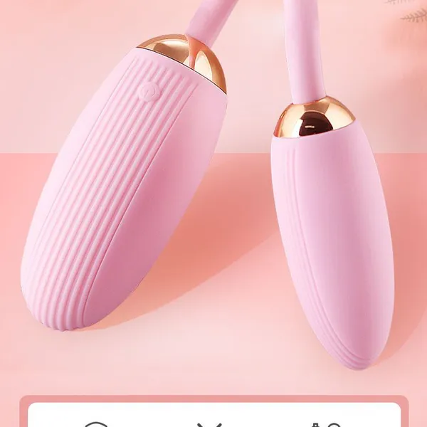 Trứng Rung Tình Yêu Hai Đầu Bẻ Cong Được Điều Khiển Từ Xa