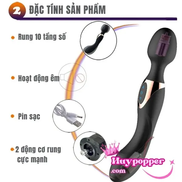 Chày rung 2 đầu cực mạnh Arthur