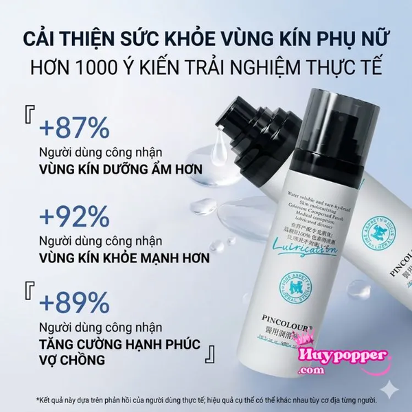 Gel bôi trơn cơ thể cao cấp PINCOLOUR 100ml - Siêu cấp nước dịu nhẹ, không cần rửa lại