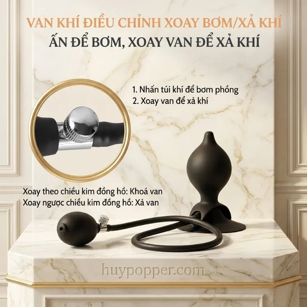 Plug bơm hơi hít tường Orcinus – Thiết kế rảnh tay, mở rộng 11.2cm