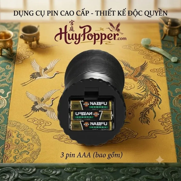 Đèn Pin Thủ Dâm Rung Pink Pussy - Dùng Pin Tiện Lợi