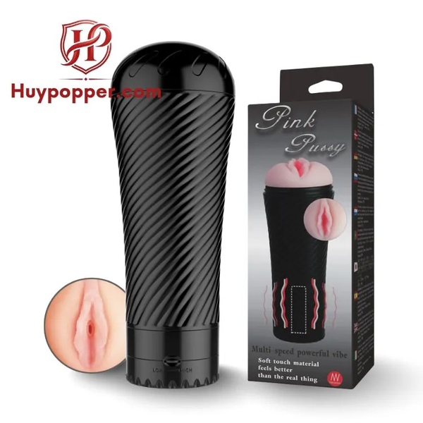 Đèn Pin Thủ Dâm Rung Pink Pussy - Dùng Pin Tiện Lợi