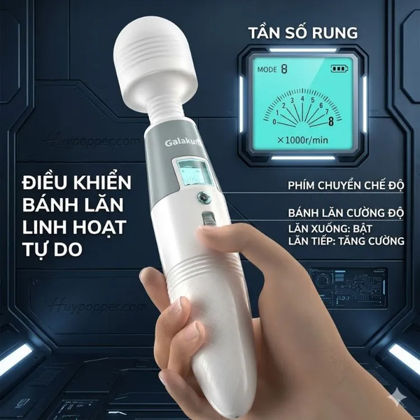 Chày rung massage JAV Nhật Bản công suất mạnh Galaku Silvia