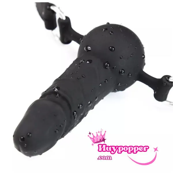 Đồ Chơi BDSM bóng bịt miệng kèm dương vật