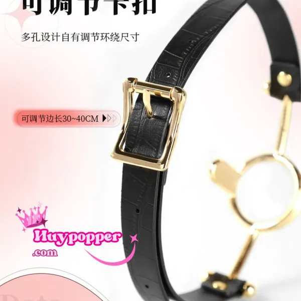 Đồ chơi BDSM vòng thép bịt miệng đè lưỡi