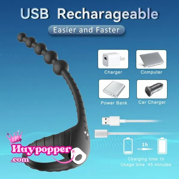 Đồ rung hậu môn mini kèm cockring Muji