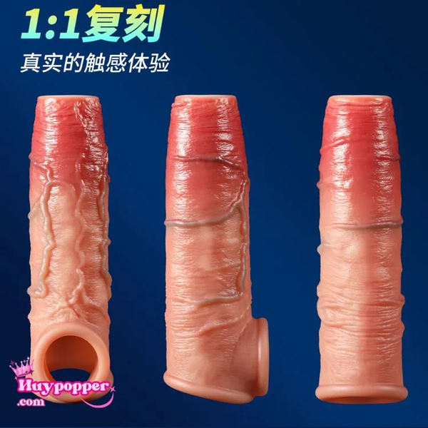 Đôn Dên Quai Đeo Hở Quy Đầu Dragon - Kéo Dài Thời Gian, Gân Nổi Kích Thích Điểm G