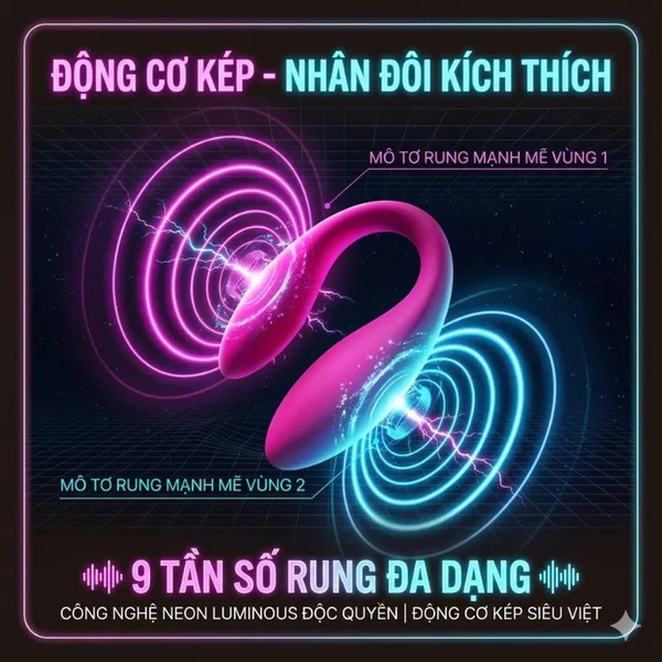 Trứng rung chữ U Lucia động cơ kép kích thích điểm G và âm vật