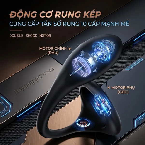 Máy massage tuyến tiền liệt Tiberius – Nhánh thâm nhập kích thích trong ngoài song song
