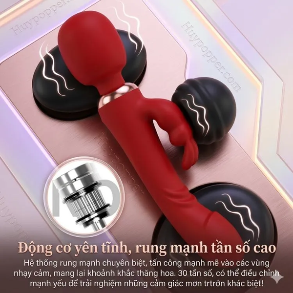 Chày rung massage 2 trong 1 Flora cao cấp vừa rung vừa gõ