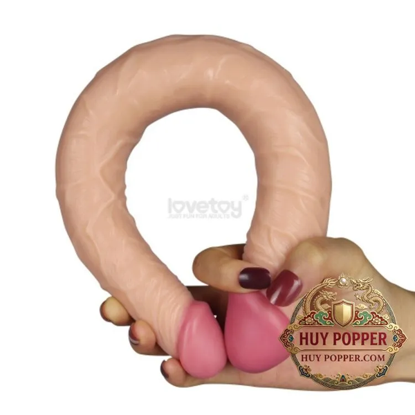 Dương Vật Giả Silicon 2 Đầu Lovetoy | Mềm Mịn Như Da Thật Sử Dụng Êm Á