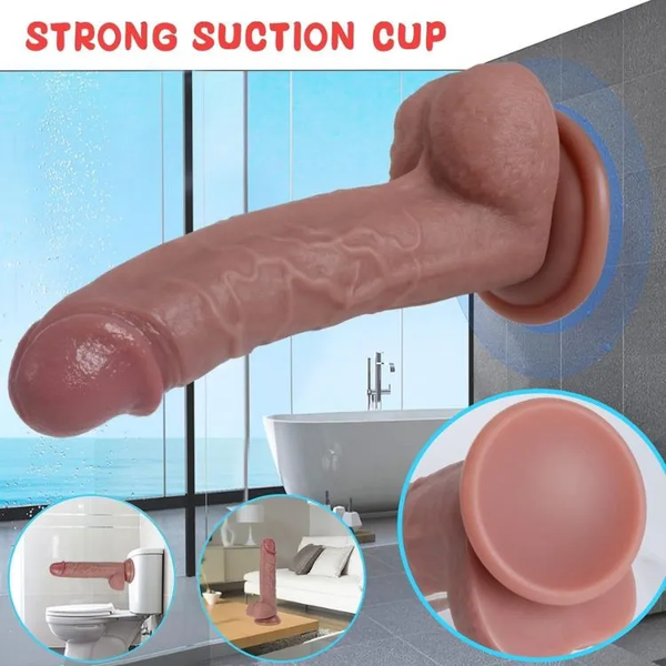 Dương Vật Giả Giống Thật Hít Tường Benedict | Chất Liệu Silicone Cao Cấp Đàn Hồi
