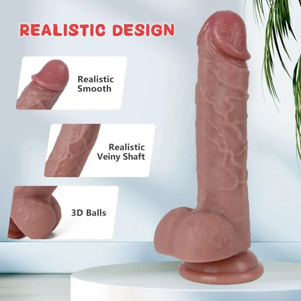 Dương Vật Giả Giống Thật Hít Tường Benedict | Chất Liệu Silicone Cao Cấp Đàn Hồi