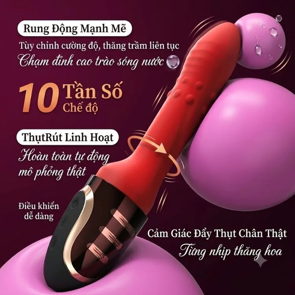 Dương Vật Giả Rung Thụt Galaku Queen Bee Thiết Kế Ngụy Trang Sang Trọng