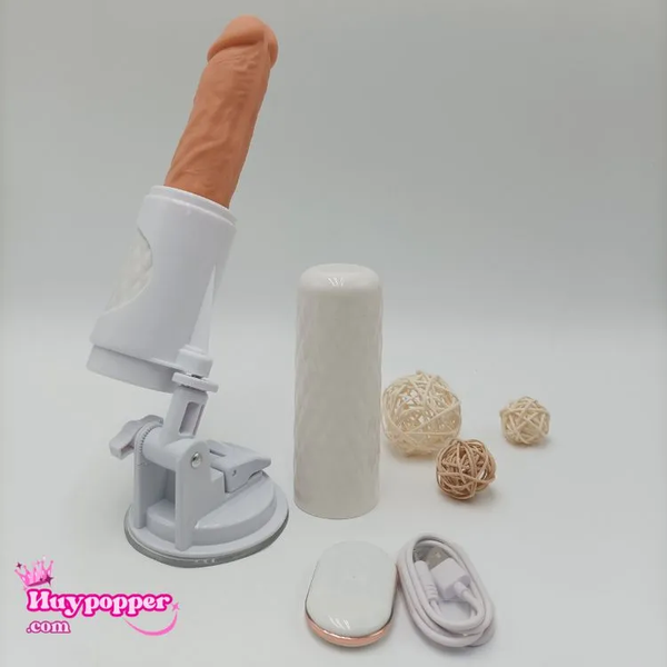 Dương Vật Giả Ngụy Trang Thỏi Son Yuji - Thụt Tự Động Rảnh Tay Có Đế Hít