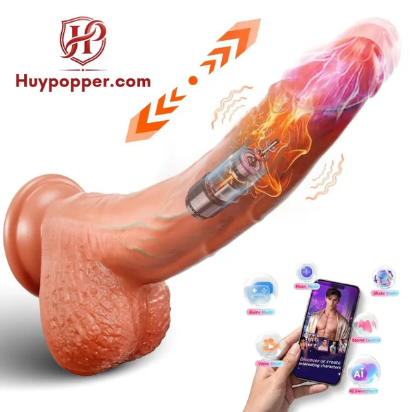 Dương Vật Giả Rung Thụt Mercury Điều Khiển App Thông Minh