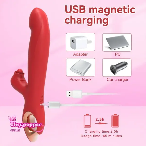 Dương vật giả móc thụt cao cấp Blacki (màu đen)