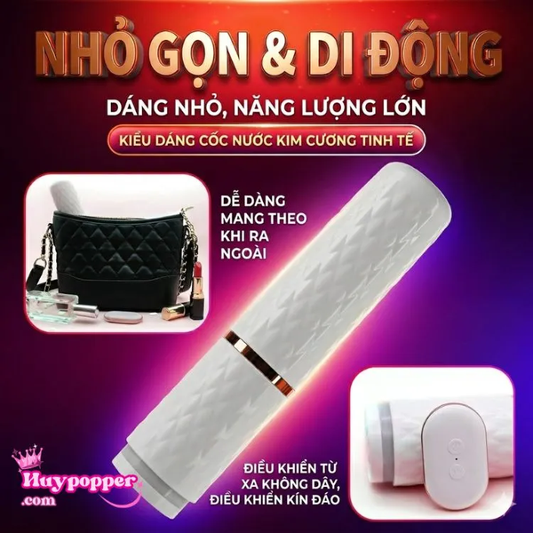 Dương Vật Giả Ngụy Trang Thỏi Son Yuji - Thụt Tự Động Rảnh Tay Có Đế Hít