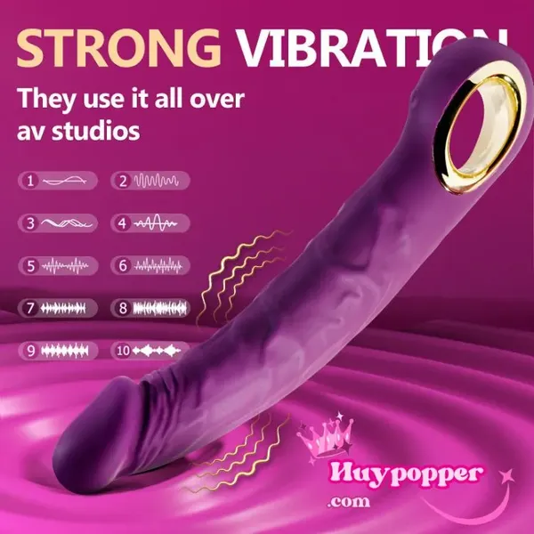 Dương vật giả silicon cầm tay có rung